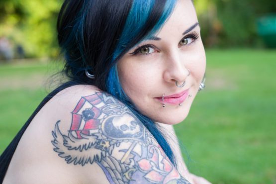 Jaana, young tattoed gifted girl from Berlin