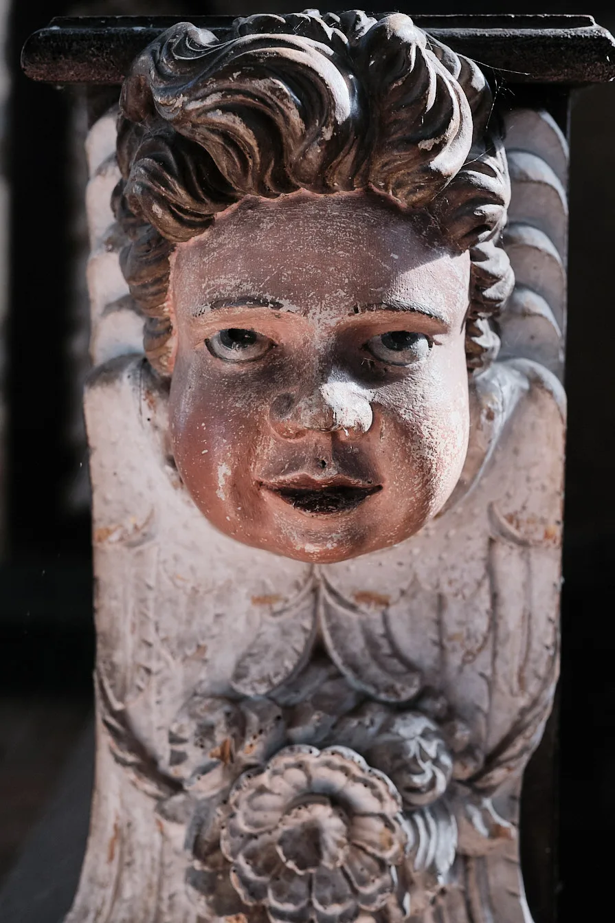 Detail of an altar at Templar Commandery in Lietzen Nord